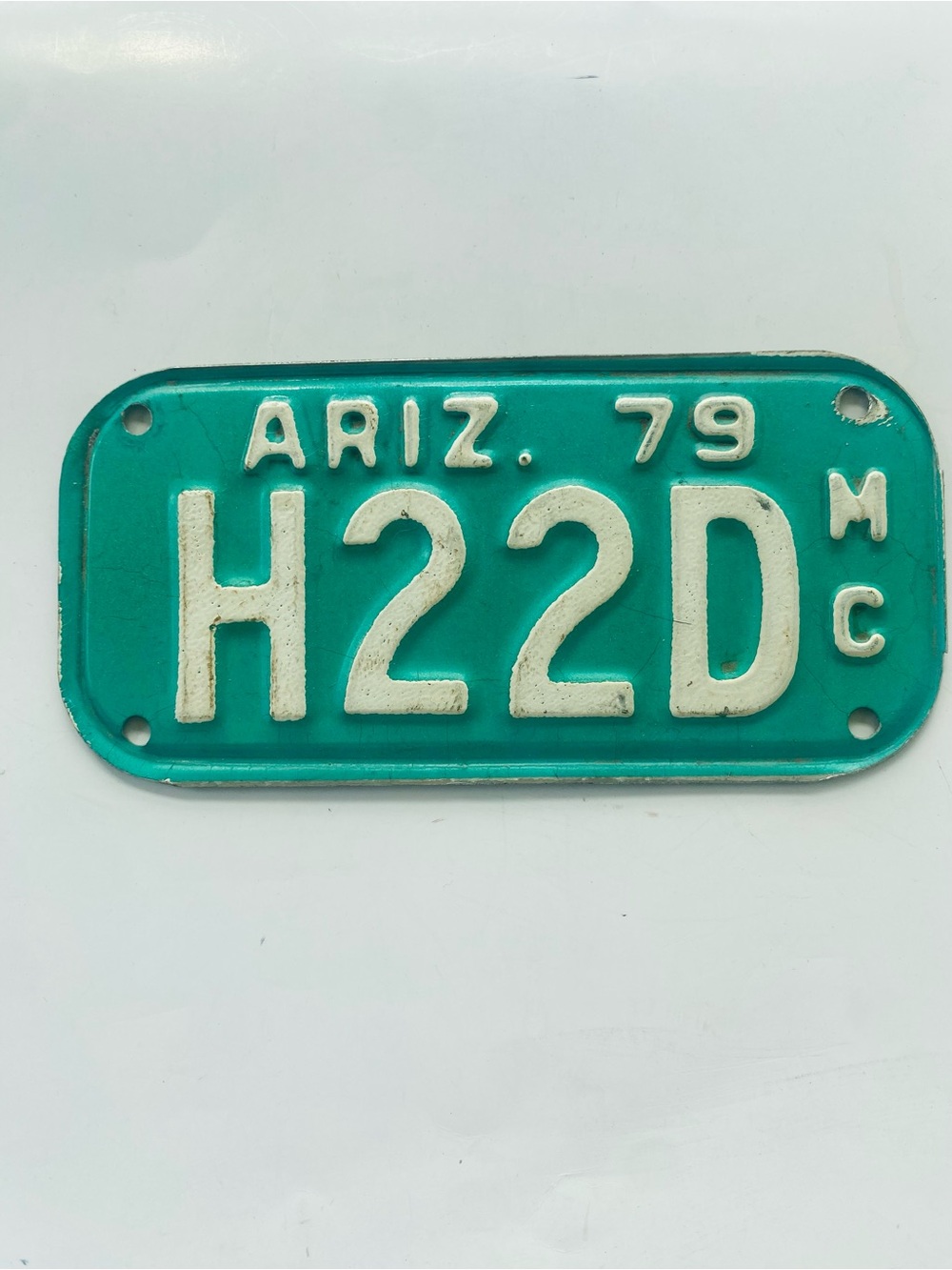 Arizona Motorcycle License Plate 1979